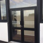 Double Doors commercial aluminium black