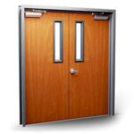 double wood glass kit door