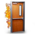 single wood fire rated door